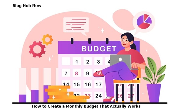 how to create a monthly budget that actually works