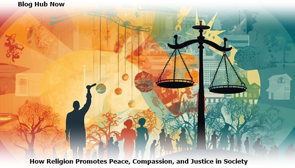 how religion promotes peace, compassion, and justice in society