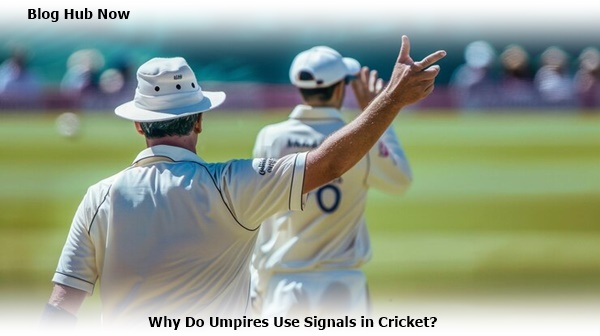 why do umpires use signals in cricket?